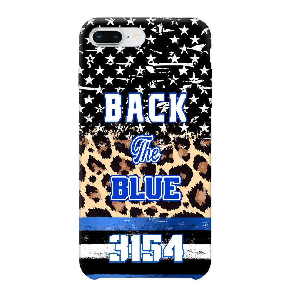 Personalized Back The Blue Police Phonecase Printed 23JUL-DNL21