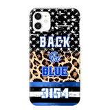 Personalized Back The Blue Police Phonecase Printed 23JUL-DNL21