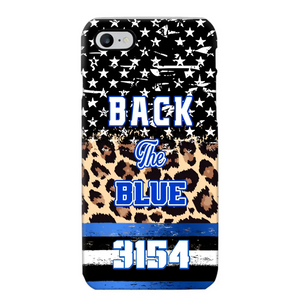 Personalized Back The Blue Police Phonecase Printed 23JUL-DNL21