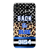 Personalized Back The Blue Police Phonecase Printed 23JUL-DNL21