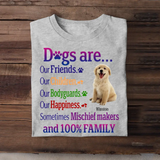 Personalized Upload Your Dog Photo Dogs Are Our Friends Our Children Our Bodyguards Our Happiness  T-shirt Printed MTHPVH2107