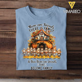 Personalized Fall Season Pumpkin There Are Friends There Is Family & Then There Are Friends That Become Family Kid Names T-Shirt Printed MTPVD1707