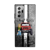 Personalized Jeep Girl with Name Phonecase Printed HTHHN2407