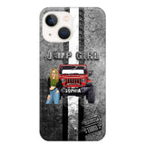 Personalized Jeep Girl with Name Phonecase Printed HTHHN2407