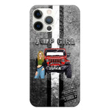 Personalized Jeep Girl with Name Phonecase Printed HTHHN2407