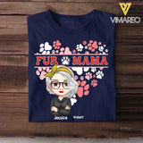 Personalized Fur Mama, Cat lover, Dog lover Tshirt Printed QTHQ1504