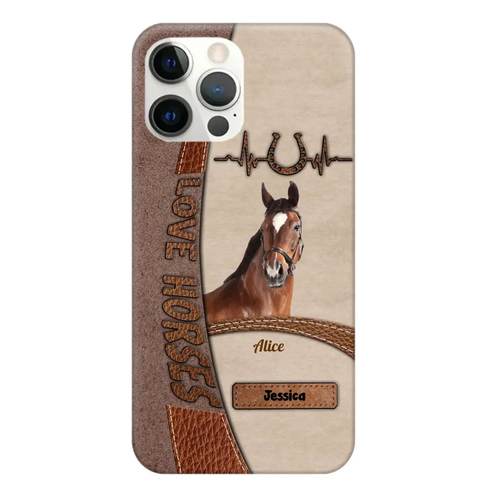 Personalized Upload Your Horse Photo Love Horse Phonecase PD202346