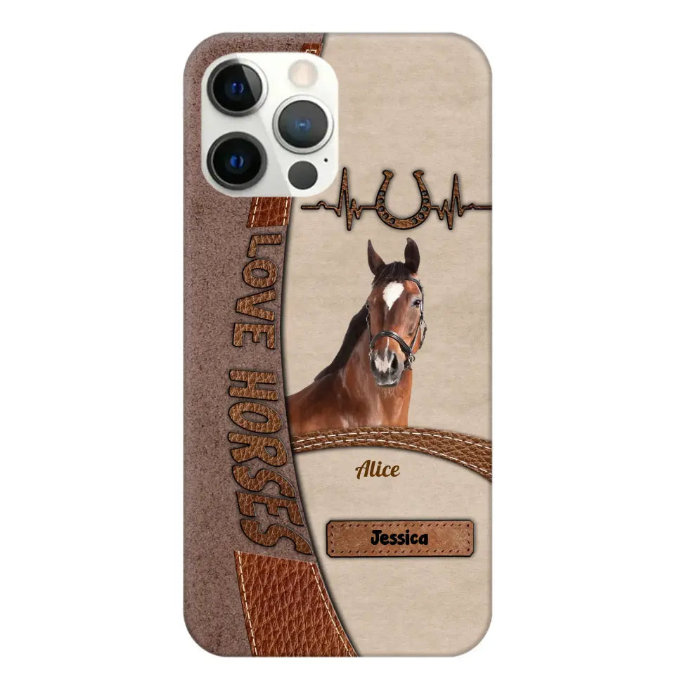 Personalized Upload Your Horse Photo Love Horse Phonecase PD202346