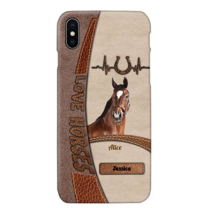 Personalized Upload Your Horse Photo Love Horse Phonecase PD202346