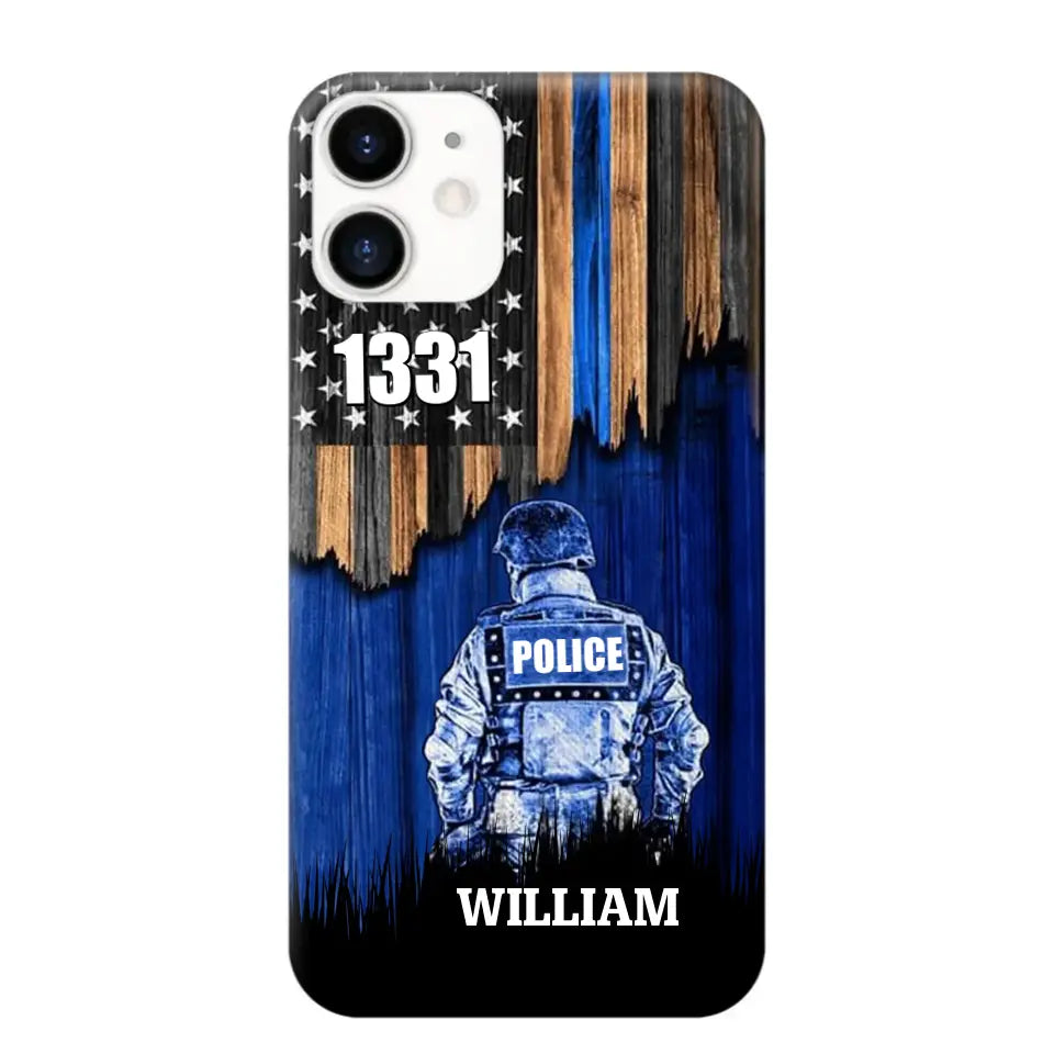 Personalized Police Department with Name Phonecase Printed PTN202390