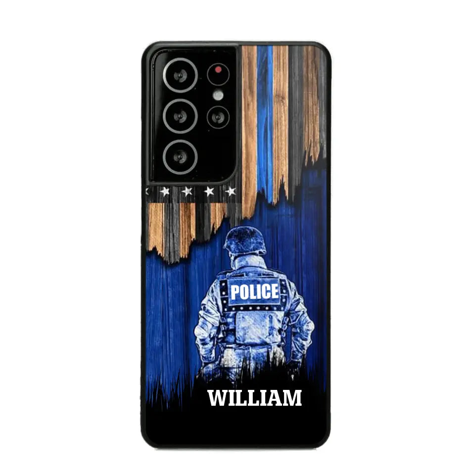 Personalized Police Department with Name Phonecase Printed PTN202390