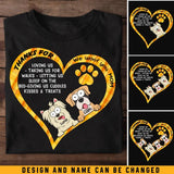 Personalized Thanks For Loveing Us We Woof You Mom Dog Names Dog Lovers Gift T-shirt Printed MTKVH2023121