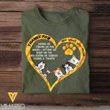 Personalized Thanks For Loveing Us We Woof You Mom Dog Names Dog Lovers Gift T-shirt Printed MTKVH2023121