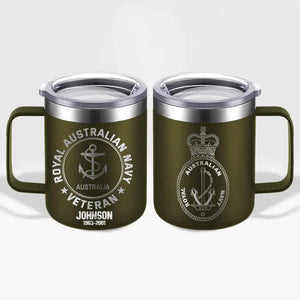 Personalized Australian Armed Forces With Name And Year Laser Handle Cup Printed 2023197KVH