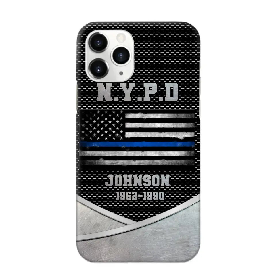 Personalized US Police Department & Name Phonecase KVH23164