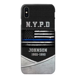 Personalized US Police Department & Name Phonecase KVH23164