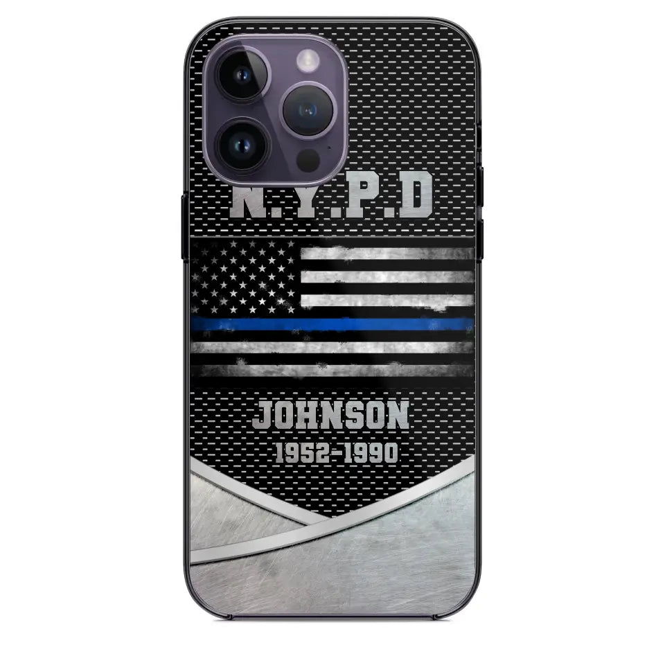 Personalized US Police Department & Name Phonecase KVH23164