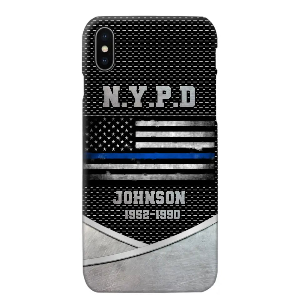 Personalized US Police Department & Name Phonecase KVH23164