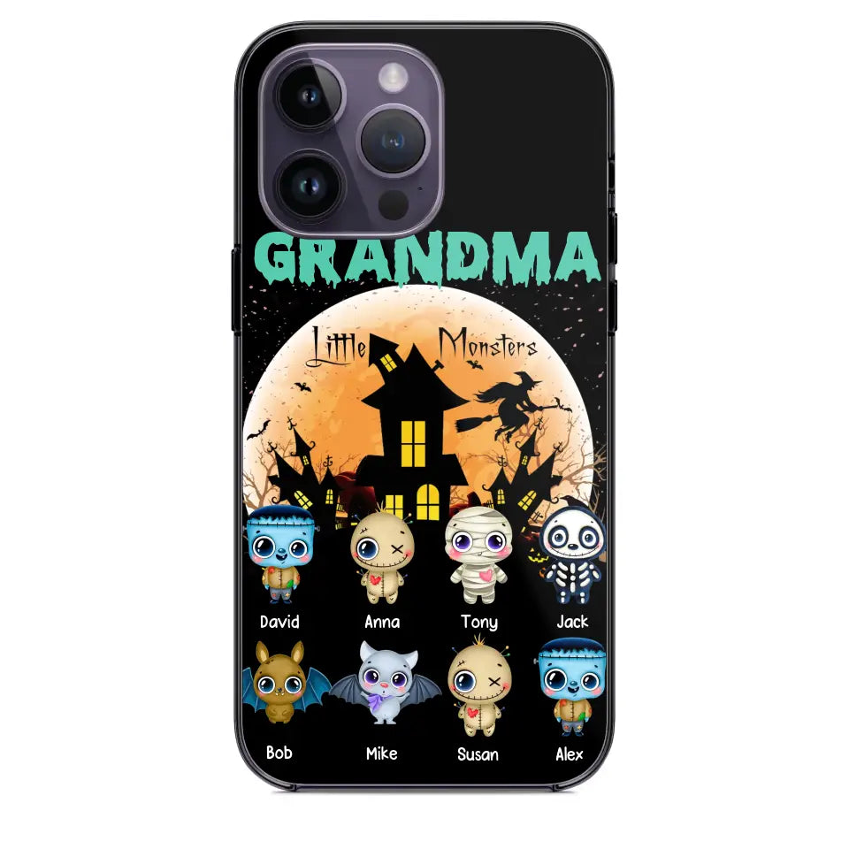 Personalized Grandma Little Monsters Halloween & Kid Names Phonecase HTHKVH23181