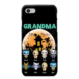 Personalized Grandma Little Monsters Halloween & Kid Names Phonecase HTHKVH23181