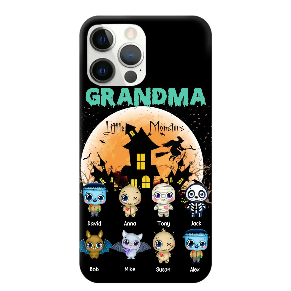 Personalized Grandma Little Monsters Halloween & Kid Names Phonecase HTHKVH23181