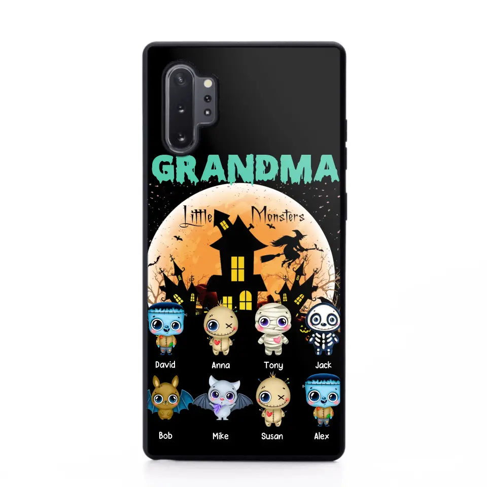 Personalized Grandma Little Monsters Halloween & Kid Names Phonecase HTHKVH23181