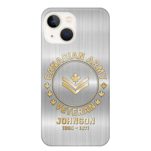 Personalized Canadian Armed Force Phone Case Printed QTPD256