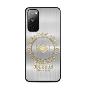 Personalized Canadian Armed Force Phone Case Printed QTPD256