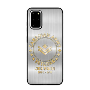 Personalized Canadian Armed Force Phone Case Printed QTPD256