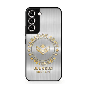 Personalized Canadian Armed Force Phone Case Printed QTPD256