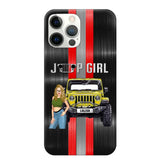 Personalized Jeep Girl with Name Phonecase Printed PVD23190