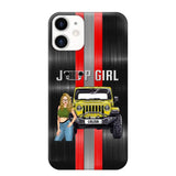 Personalized Jeep Girl with Name Phonecase Printed PVD23190