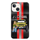 Personalized Jeep Girl with Name Phonecase Printed PVD23190