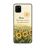 Personalized Your're My Sunshine My Only Sunshine Sunflowers with Kid Names Phonecase Printed HTHHN23258