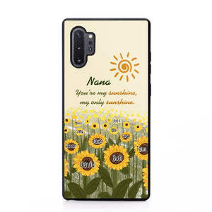 Personalized Your're My Sunshine My Only Sunshine Sunflowers with Kid Names Phonecase Printed HTHHN23258