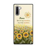 Personalized Your're My Sunshine My Only Sunshine Sunflowers with Kid Names Phonecase Printed HTHHN23258