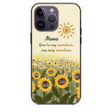 Personalized Your're My Sunshine My Only Sunshine Sunflowers with Kid Names Phonecase Printed HTHHN23258