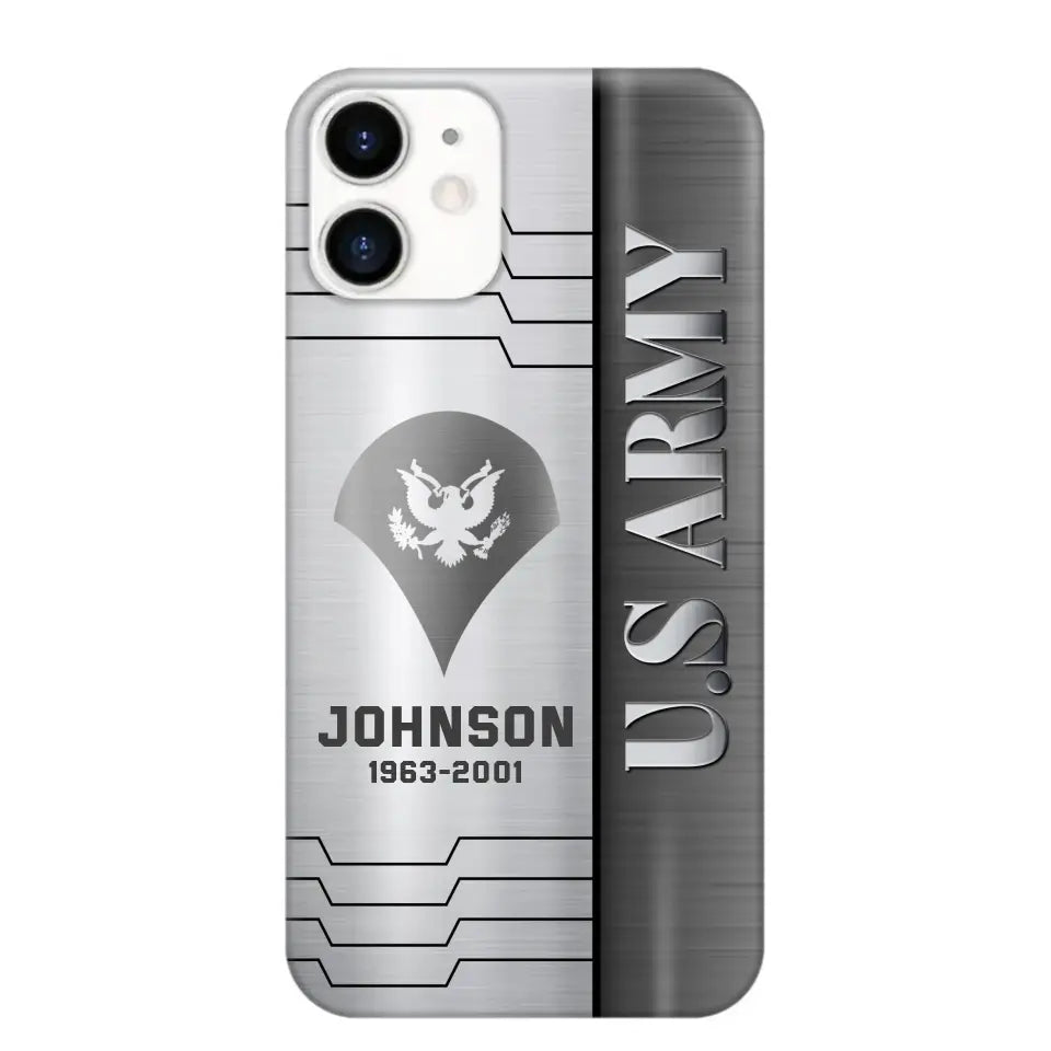 Personalized US Military Phone Case Printed QTPN382