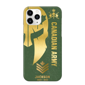 Personalized Canadian Armed Force Phone Case Printed QTKH458