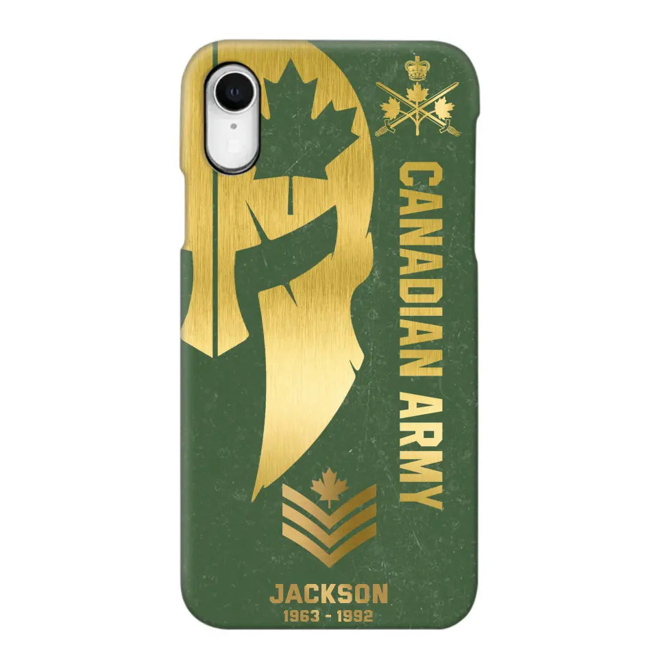 Personalized Canadian Armed Force Phone Case Printed QTKH458