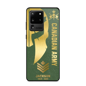 Personalized Canadian Armed Force Phone Case Printed QTKH458