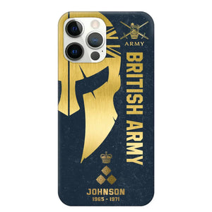 Personalized British Armed Force Veteran Phone Case Printed QTKH475