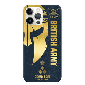 Personalized British Armed Force Veteran Phone Case Printed QTKH475