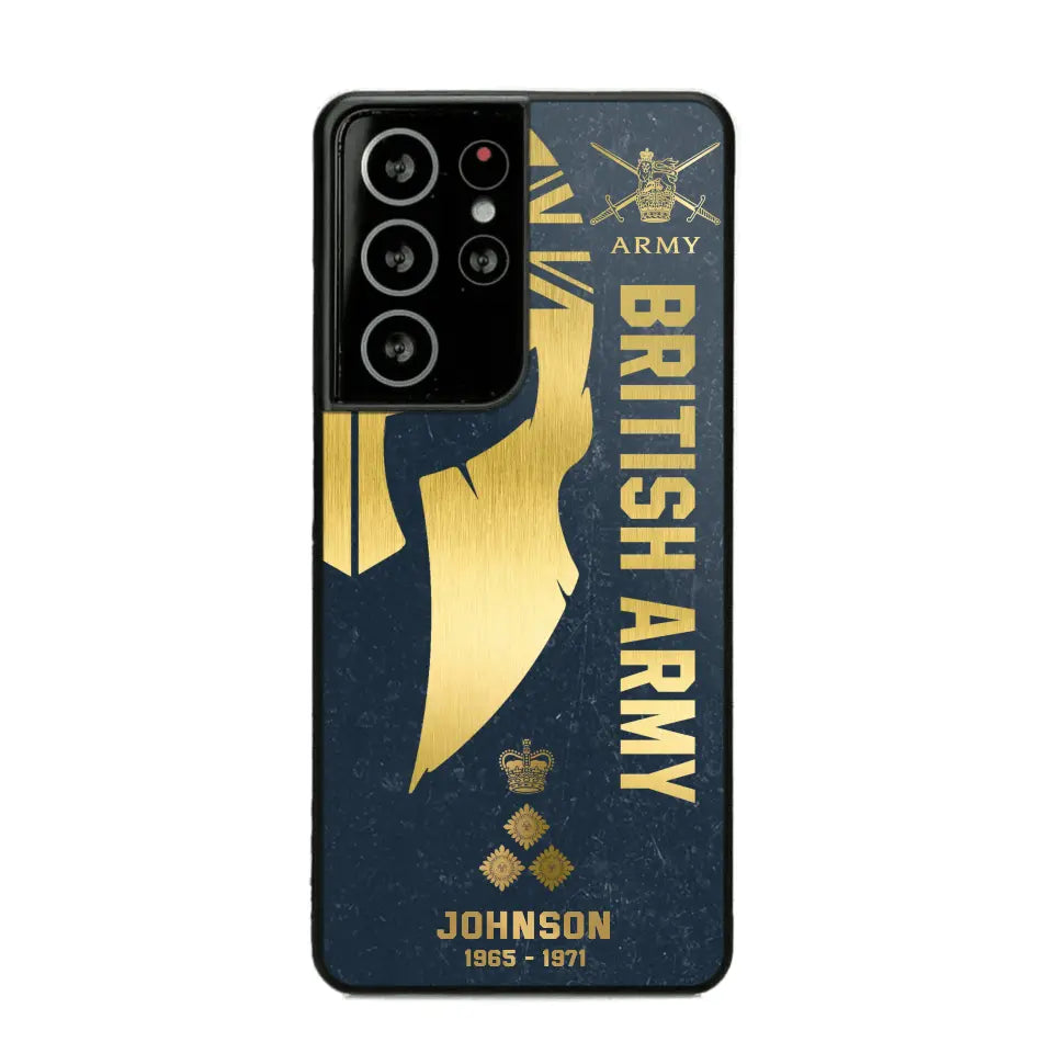 Personalized British Armed Force Veteran Phone Case Printed QTKH475