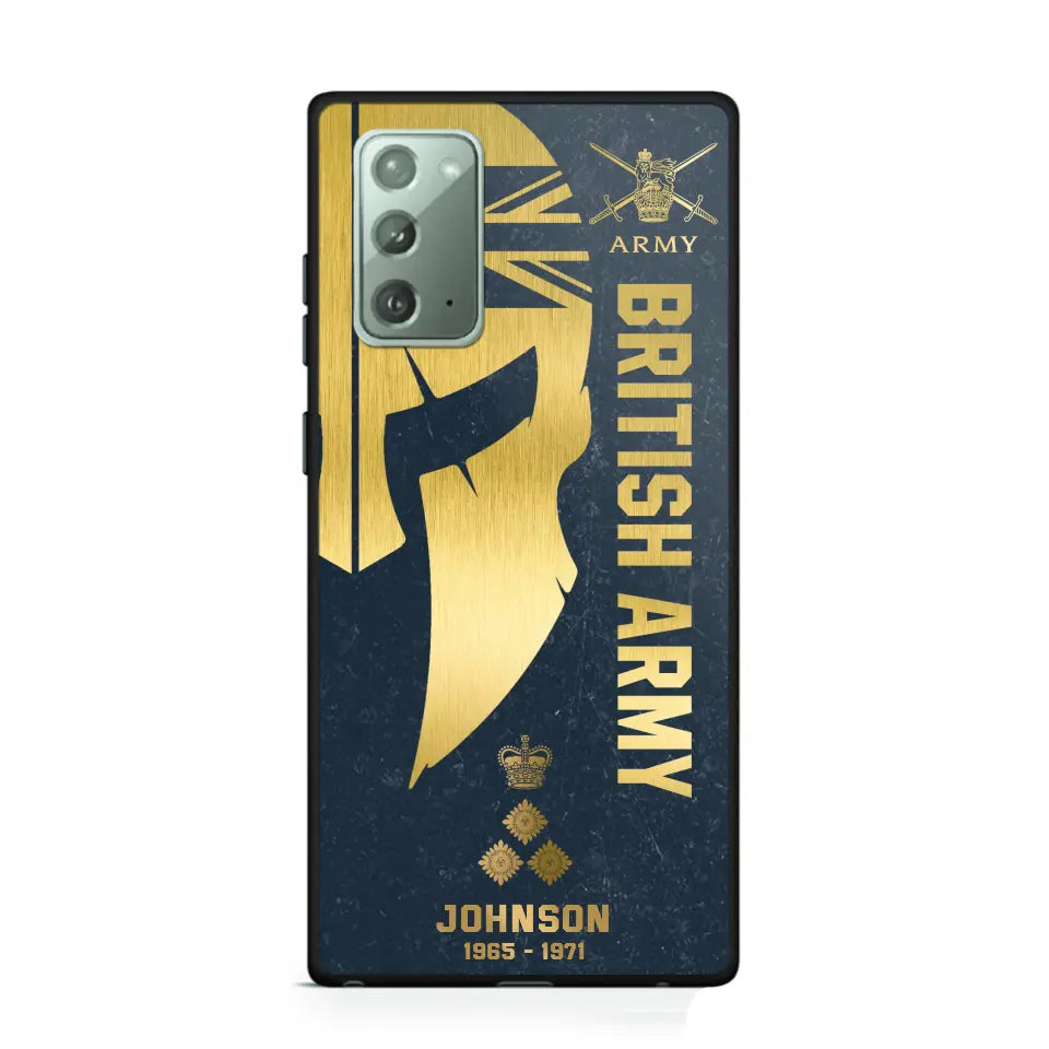 Personalized British Armed Force Veteran Phone Case Printed QTKH475