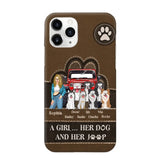 Personalized A Girl Her Dog And Her Jeep Jeep Girl Phonecase Printed NMTKVH23514