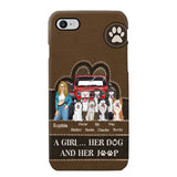 Personalized A Girl Her Dog And Her Jeep Jeep Girl Phonecase Printed NMTKVH23514