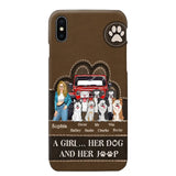 Personalized A Girl Her Dog And Her Jeep Jeep Girl Phonecase Printed NMTKVH23514