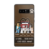 Personalized A Girl Her Dog And Her Jeep Jeep Girl Phonecase Printed NMTKVH23514