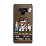 Personalized A Girl Her Dog And Her Jeep Jeep Girl Phonecase Printed NMTKVH23514